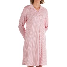 68%OFF 女子Nightshirts カリダソフトアイスナイトガウン - スーピマ（R）インターロックコットン、（女性用）長袖 Calida Soft Ice Nightgown - Supima(R) Interlock Cotton Long Sleeve (For Women)画像